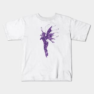 Purple Fairy Mosaic Kids T-Shirt